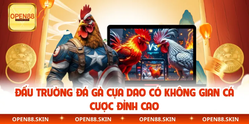 Đấu trường đá gà cựa dao có không gian cá cược đỉnh cao