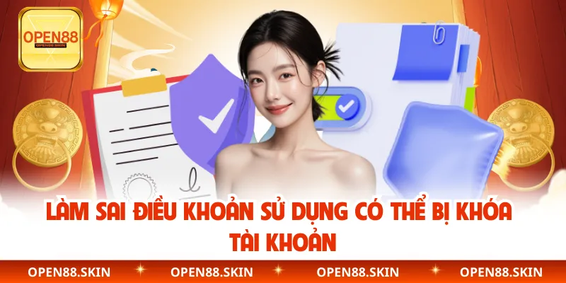 Làm sai điều khoản sử dụng có thể bị khóa tài khoản